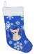 Chihuahua Winter Snowflakes Holiday Christmas Stocking