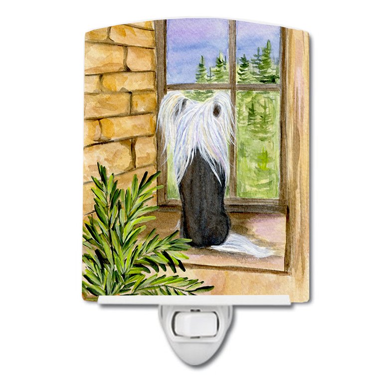 Chinese Crested Ceramic Night Light