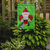 Christmas Fleur De Lis Santa Claus Garden Flag 2-Sided 2-Ply