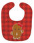 Christmas Gingerbread Girl Baby Bib