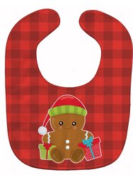 Christmas Gingerbread Presents Baby Bib
