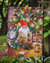 Christmas Gnome by the Tree Garden Flag 2-Sided 2-Ply