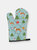 Christmas Oven Mitt With Dog Breed - Basenji