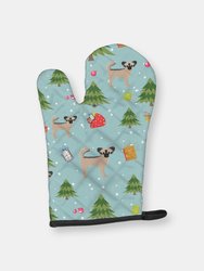 Christmas Oven Mitt With Dog Breed - Chihuahua - Longhair - Black and Tan #2