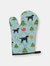 Christmas Oven Mitt With Dog Breed - Labrador Retriever - Black