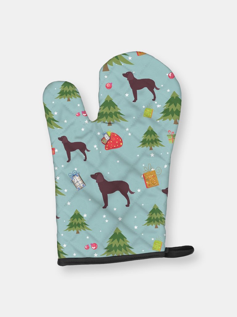 Christmas Oven Mitt With Dog Breed - Water Spaniel