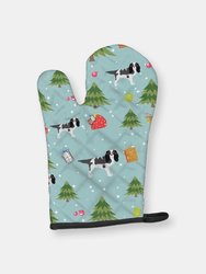 Christmas Oven Mitt With Dog Breed - Cavalier King Charles Spaniel - Tricolor