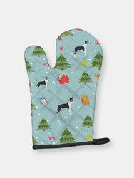 Christmas Oven Mitt With Dog Breed - Great Dane- Cropped Ears - Mantle
