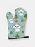 Christmas Oven Mitt With Dog Breed - Sitting Maltese