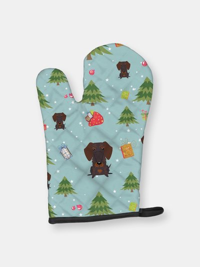 Caroline's Treasures Christmas Oven Mitt With Dog Breed product