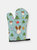 Christmas Oven Mitt With Dog Breed - Papillon - Red and White
