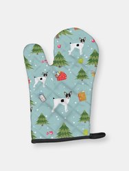 Christmas Oven Mitt With Dog Breed - Fox Terrier
