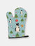 Christmas Oven Mitt With Dog Breed - Russo-European Laika Spitz