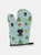 Christmas Oven Mitt With Dog Breed - Sitting Dachshund - Black