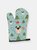 Christmas Oven Mitt With Dog Breed - Sitting Pug - Fawn