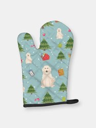 Christmas Oven Mitt With Dog Breed - Great Pyrenees