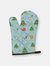 Christmas Oven Mitt With Dog Breed - Great Dane- Cropped Ears - Harlequin