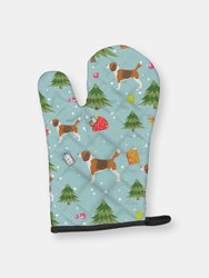 Christmas Oven Mitt With Dog Breed - Beagle