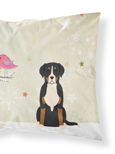 Caroline's Treasures Christmas Presents between Friends Greater Swiss Mountain Dog Fabric Standard Pillowcase product
