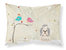 Christmas Presents between Friends Shih Tzu - Silver and White Fabric Standard Pillowcase