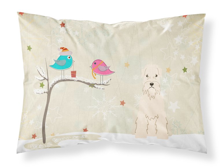 Christmas Presents between Friends Wheaten Terrier Fabric Standard Pillowcase