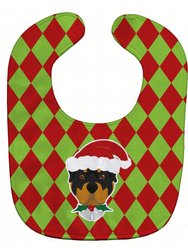 Christmas Rottweiler Baby Bib