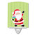 Christmas Santa Claus and Stripes Ceramic Night Light