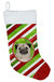 Christmas Snowflakes Pug Christmas Stocking