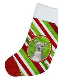 Christmas Snowflakes Staffordshire Bull Terrier Christmas Stocking