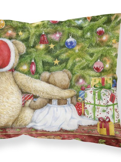 Caroline's Treasures Christmas Teddy Bears with Tree Fabric Standard Pillowcase product