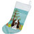 Christmas Tree and Basset Hound Christmas Stocking