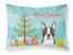 Christmas Tree and Boston Terrier Fabric Standard Pillowcase