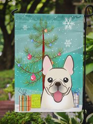 Christmas Tree And French Bulldog Garden Flag 2-Sided 2-Ply