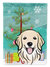 Christmas Tree and Golden Retriever Garden Flag 2-Sided 2-Ply