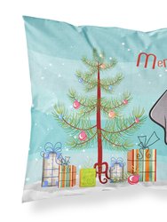 Christmas Tree and Weimaraner Fabric Standard Pillowcase