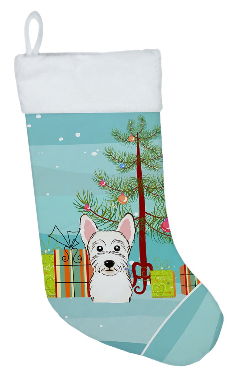 Christmas Tree and Westie Christmas Stocking