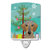 Christmas Tree and Wirehaired Dachshund Ceramic Night Light