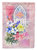 Church Window And Flowers Garden Flag 2-Sided 2-Ply