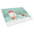 CK2052LCB Beagle Snowman Christmas Glass Cutting Board- Large