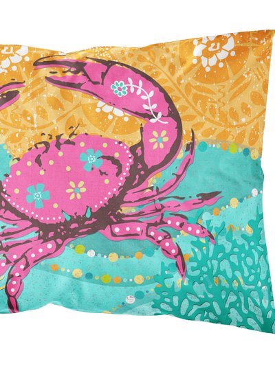 Caroline's Treasures Coastal Pink Crab Fabric Standard Pillowcase product
