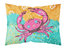 Coastal Pink Crab Fabric Standard Pillowcase