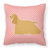 Cocker Spaniel Checkerboard Pink Fabric Decorative Pillow