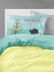 Common Ostrich Christmas Fabric Standard Pillowcase