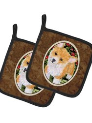 Corgi Pair of Pot Holders