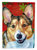 Corgi Red Snowflakes Holiday Christmas Garden Flag 2-Sided 2-Ply