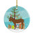Cotentin Donkey Christmas Ceramic Ornament