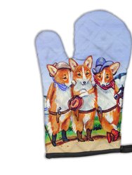 Cowboy Corgi  Oven Mitt