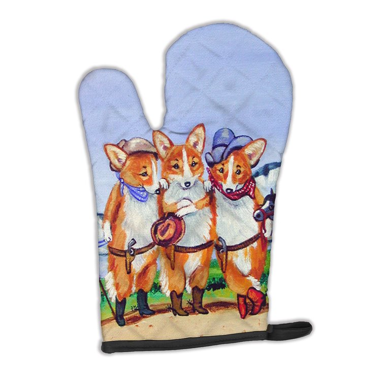 Cowboy Corgi  Oven Mitt