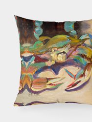 Crab tailfin Crab Fabric Decorative Pillow
