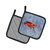 Crawfish Cool Water Pair of Pot Holders